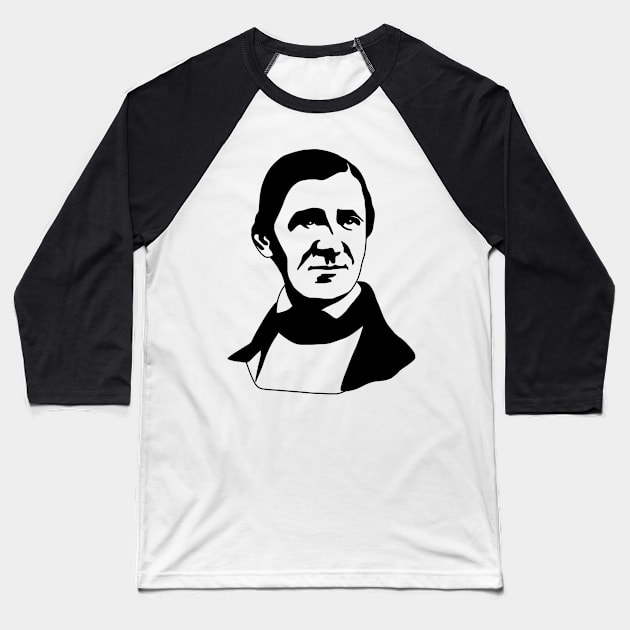 Ralph Waldo Emerson Baseball T-Shirt by faiiryliite